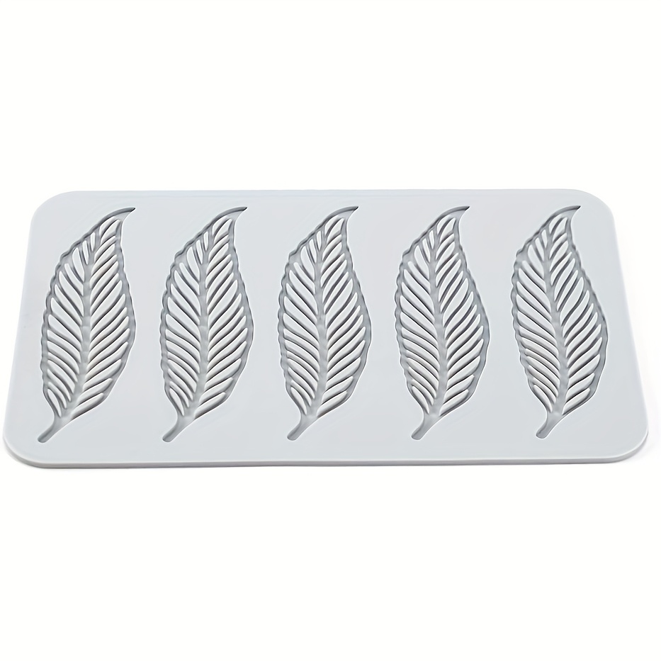 1pc Leaf-shaped Silicone Mold | Leaf Silicone Mat For Baking, Pastry Decoration, Caramel, And Chocolate Candy Molding