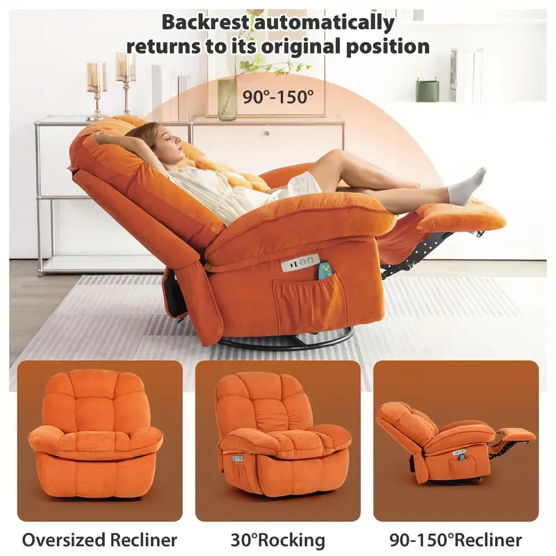 GNMLP2020 Rocker Swivel Recliner Chair, Rocking Recliner Chair for Nursery GNMLP2020 Rocker Swivel Recliner Chair, Rocking Recliner Chair for Nursery