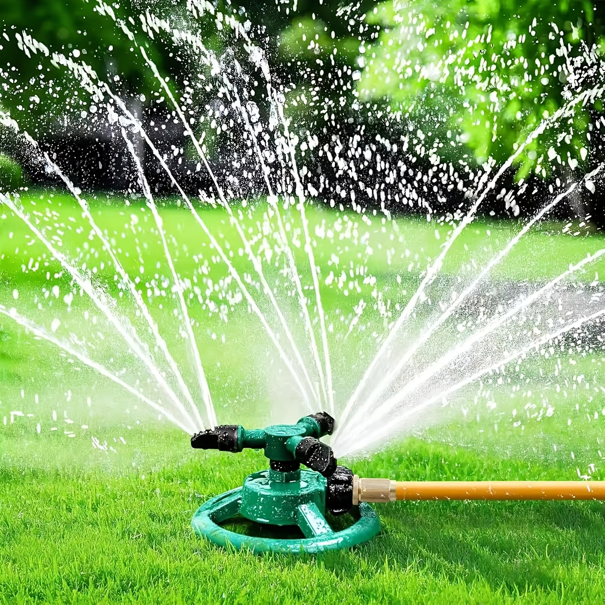 4 Pièces Arroseur De Jardin Rotatif 360° - Arroseur Pelouse Automatique Réglable Pour Irrigation Efficace