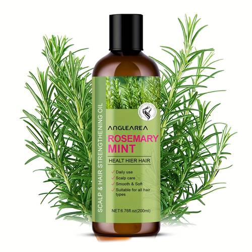 anglearea 200ml rosemary peppermint hair care essential oil rosemary peppermint hair oil contains rosemary extract that can strengthen and protect delicate hair suitable for all hair types