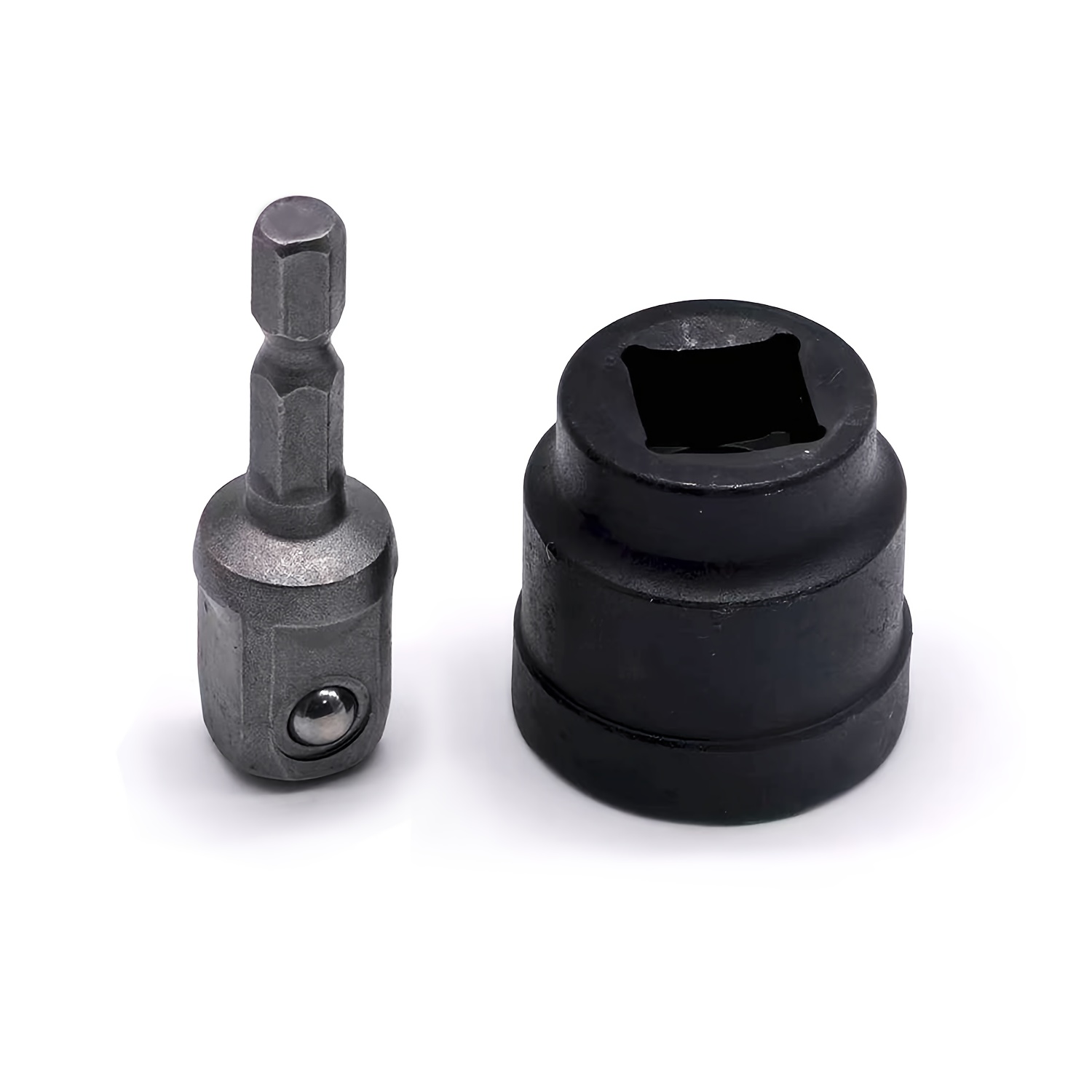 Image of 2pcs/set Jack Wrench Set, Including 1 Socket + 1 Hexagonal Air Screwdriver, Household Car Repair Tools, Scissor Lift Jack Tire Change Wrench, Home And Car Repair Tool