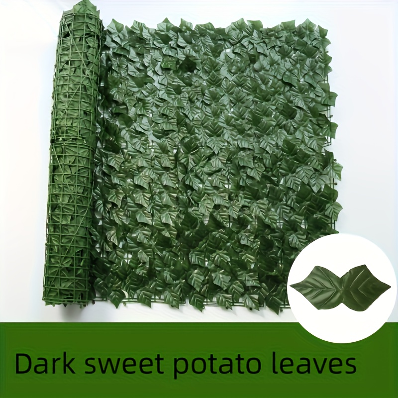 1pc, Artificial Hedge Ivy Fence Privacy Screen Fake Leaf Balcony Fencing And Vine Greenly Decor Outdoor Garden Decoration