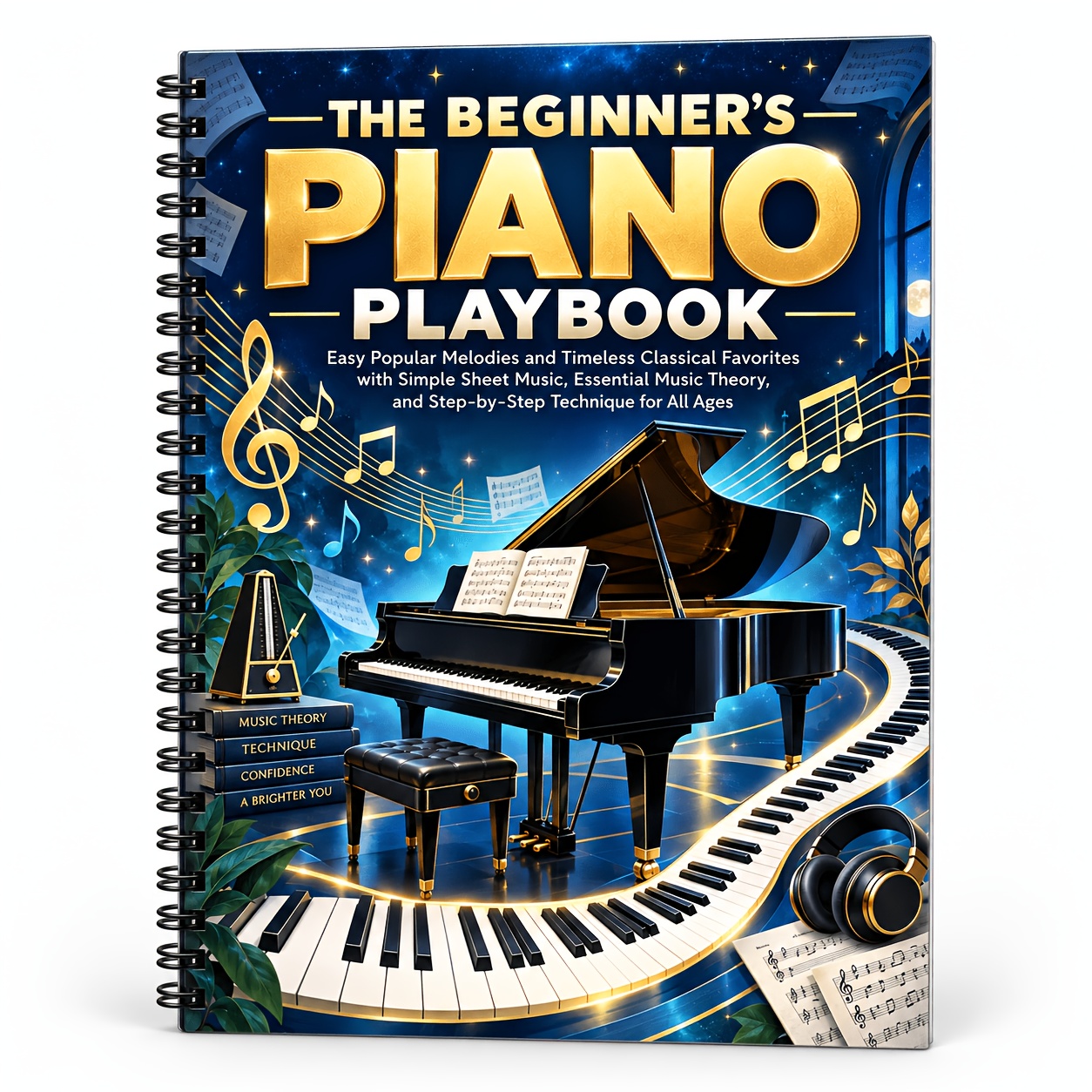 TEMU The Beginner's Piano Playbook: Easy Popular Melodies And Timeless Classical Favorites With Simple Sheet Music, Essential Music Theory And