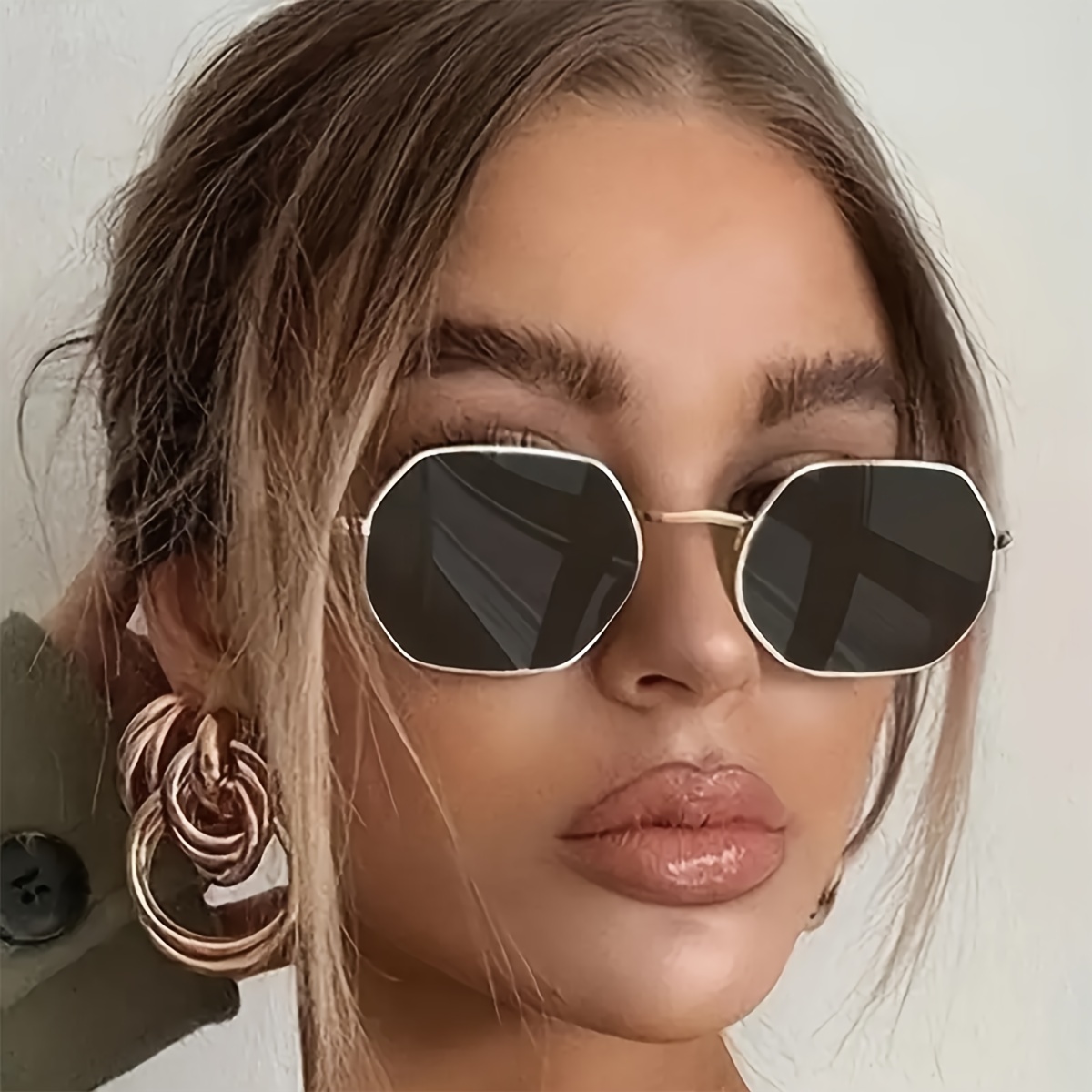 

Chic -shaped Metal Frame Fashion Glasses With Pc Lenses - Ideal For Hiking, & | Stylish Oval Design, Metal Frame, Decorative Pc Eyewear, Fashion Fashion Glasses|stylish Eyewear| Eyewear