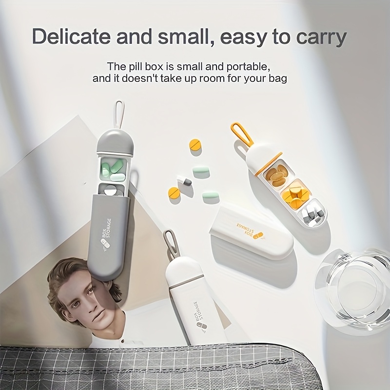 3-Compartment Large Pill Organizer for Travel