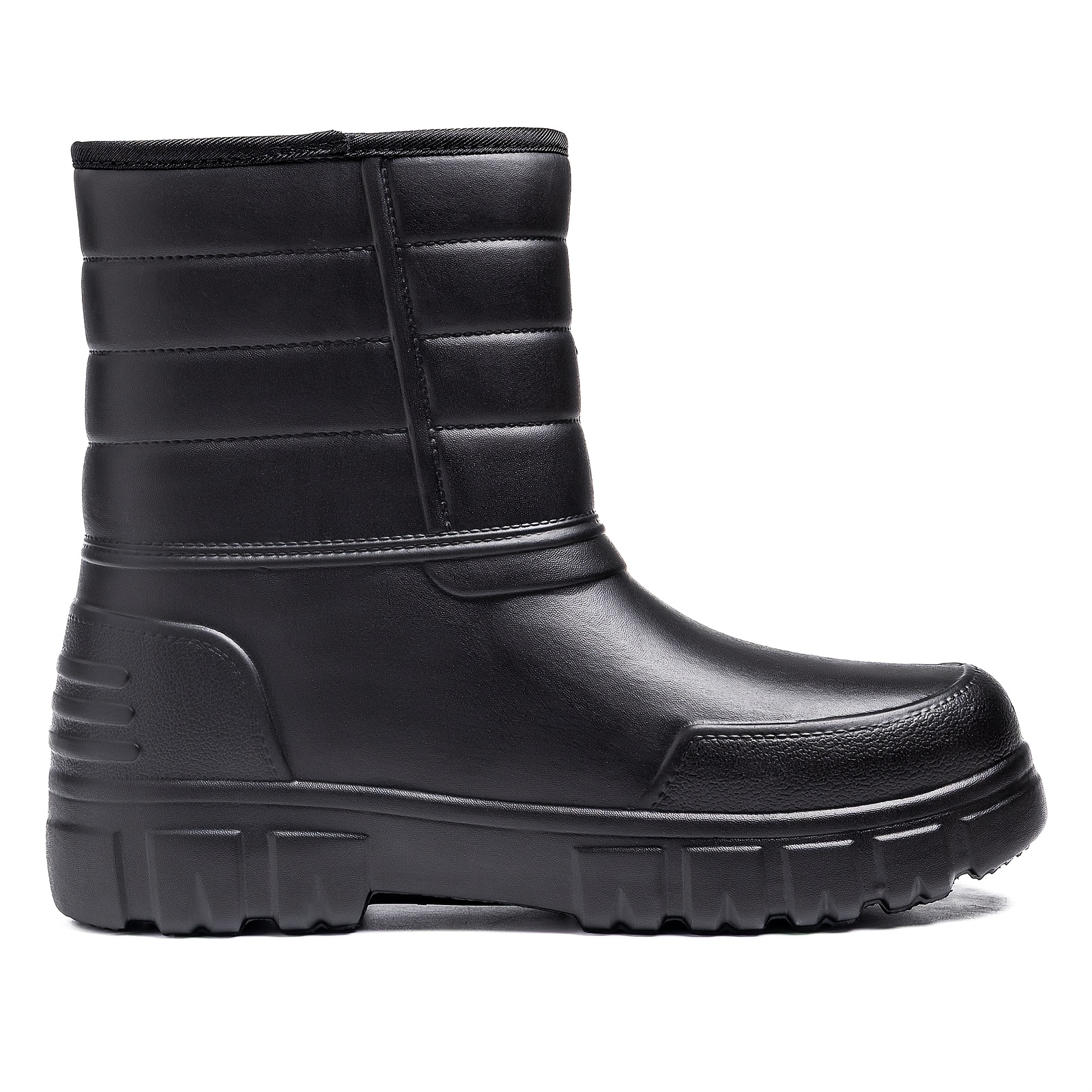 Men's Quilted Mid-Calf Snow Boots for Cold Weather