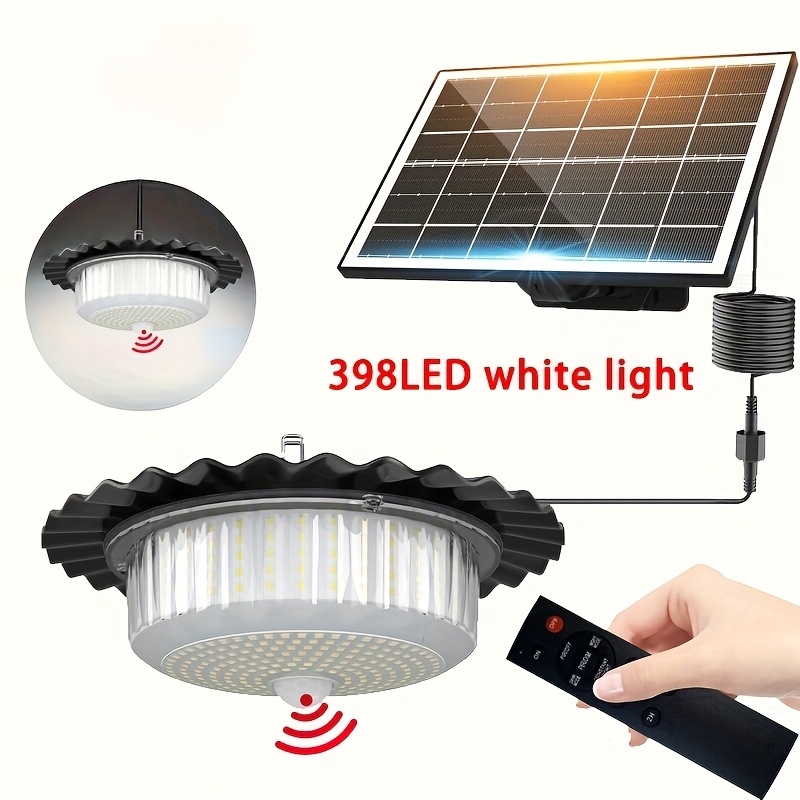 396led White Light Outdoor Solar Chandelier, Ip65, Remote Control (battery Not Included), 5m Wire Length For , 5 Switchable, Suitable For Garden/courtyard/ Use, Ideal For Christmas Atmosphere Lighting