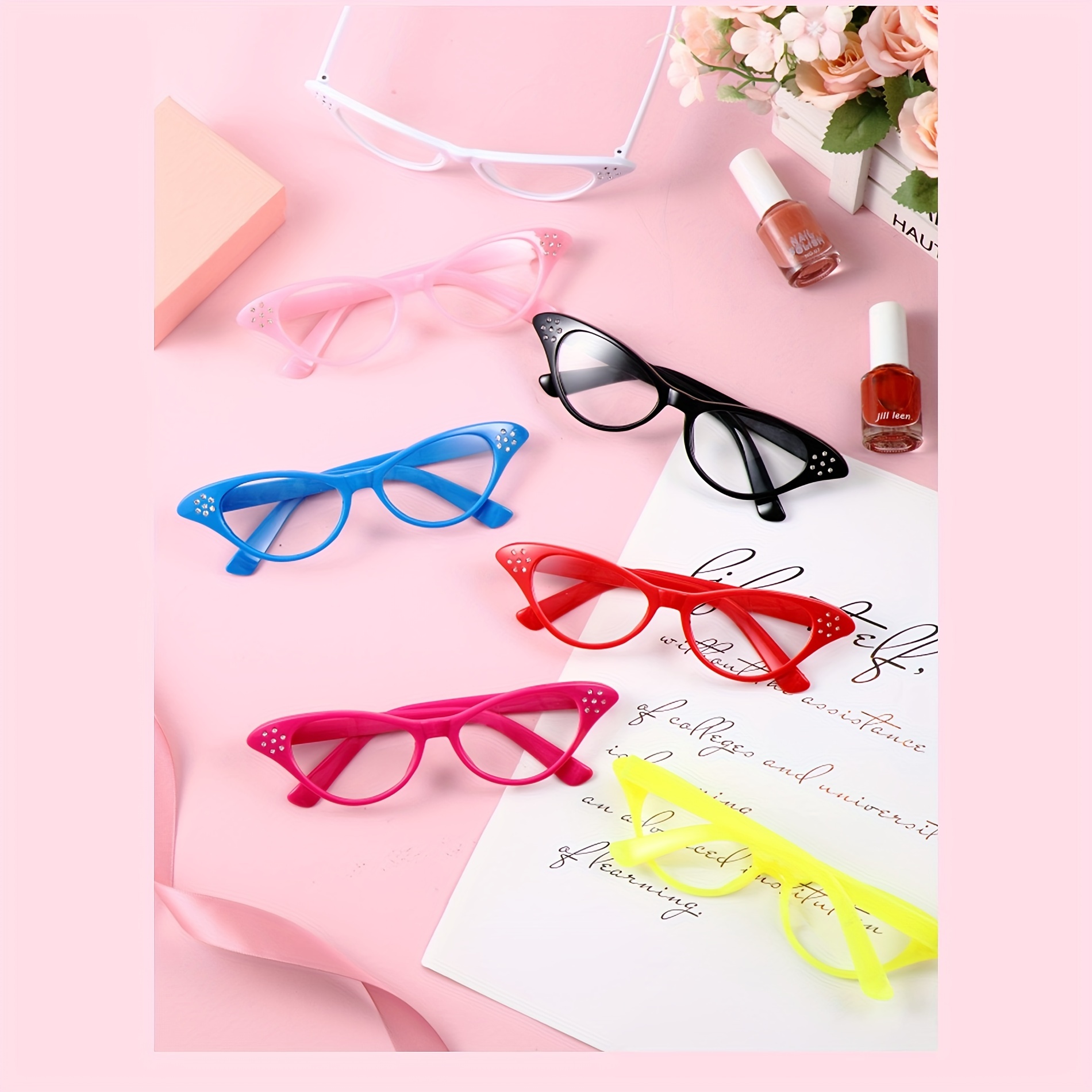 35 pairs 1950s glasses bulk 50s cat glasses costume glasses Temu