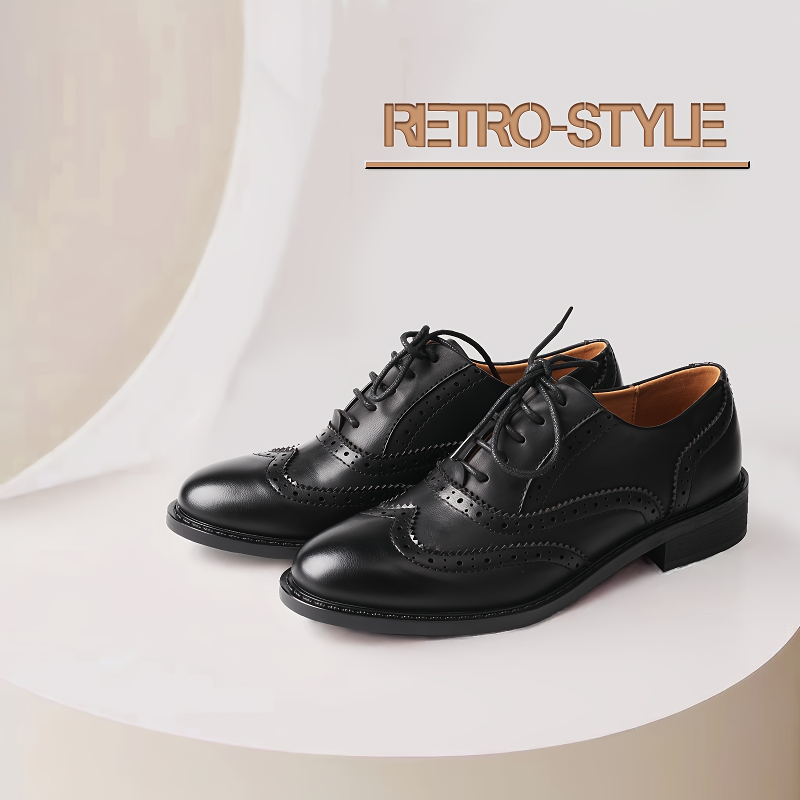 Image of Tma Eyes Fashion British Oxford Shoes, Women Shoes