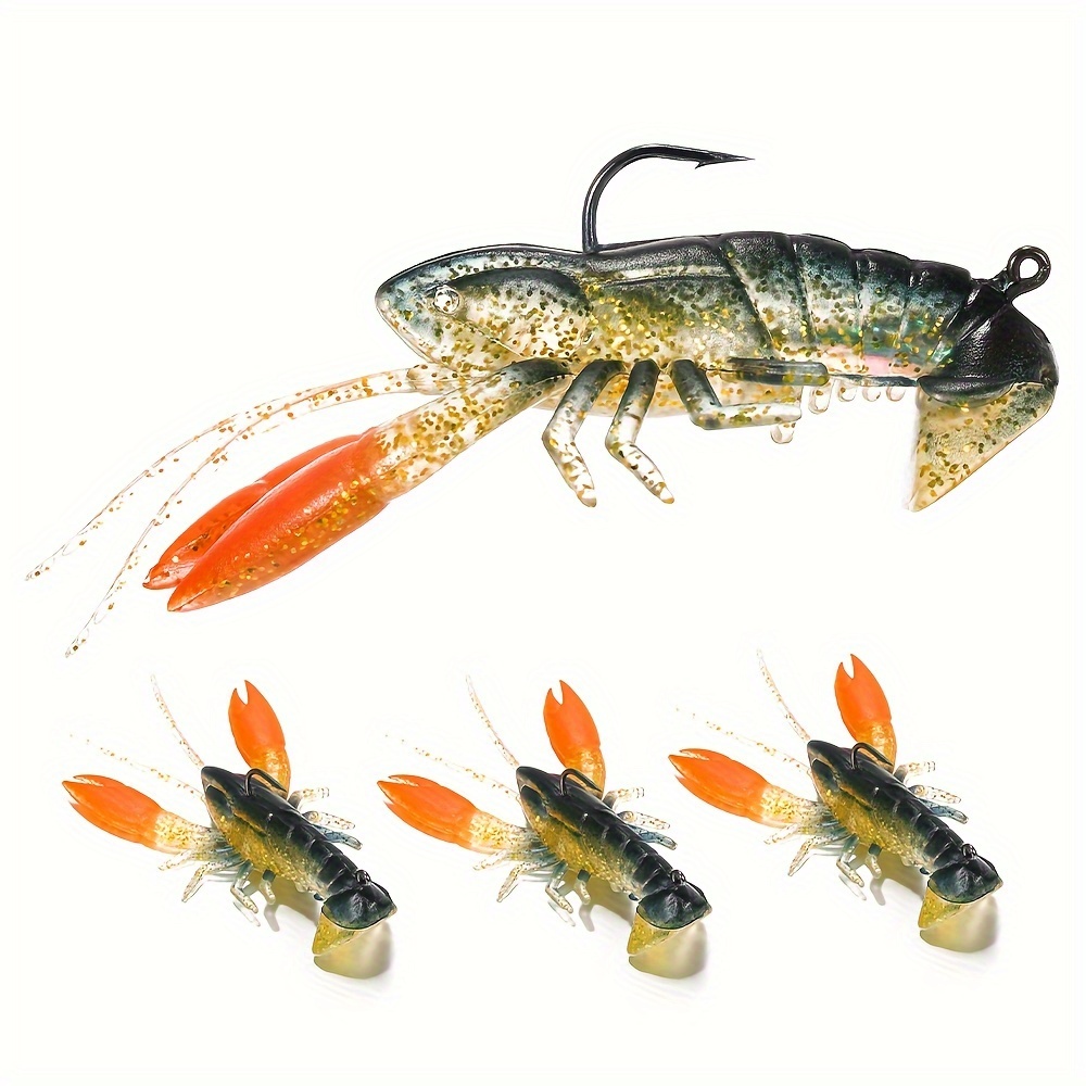 

Lixada 8cm/14g Soft Crawfish Shrimp Artificial Lure Swimbait