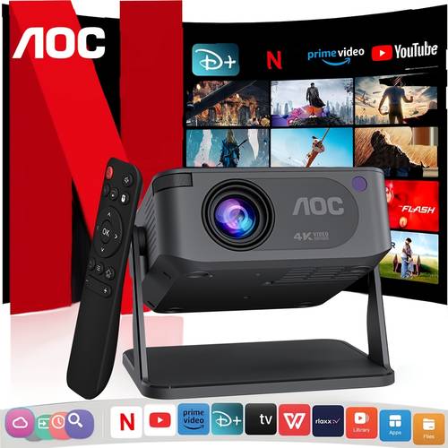 item picture ha109 smart projector with dual band wifi 2 4g 5g bluetooth 5 4 technology 130ansi high brightness portable mini projector native 720p hd resolution with support 4k video 4 point keystone correction system voice controlled