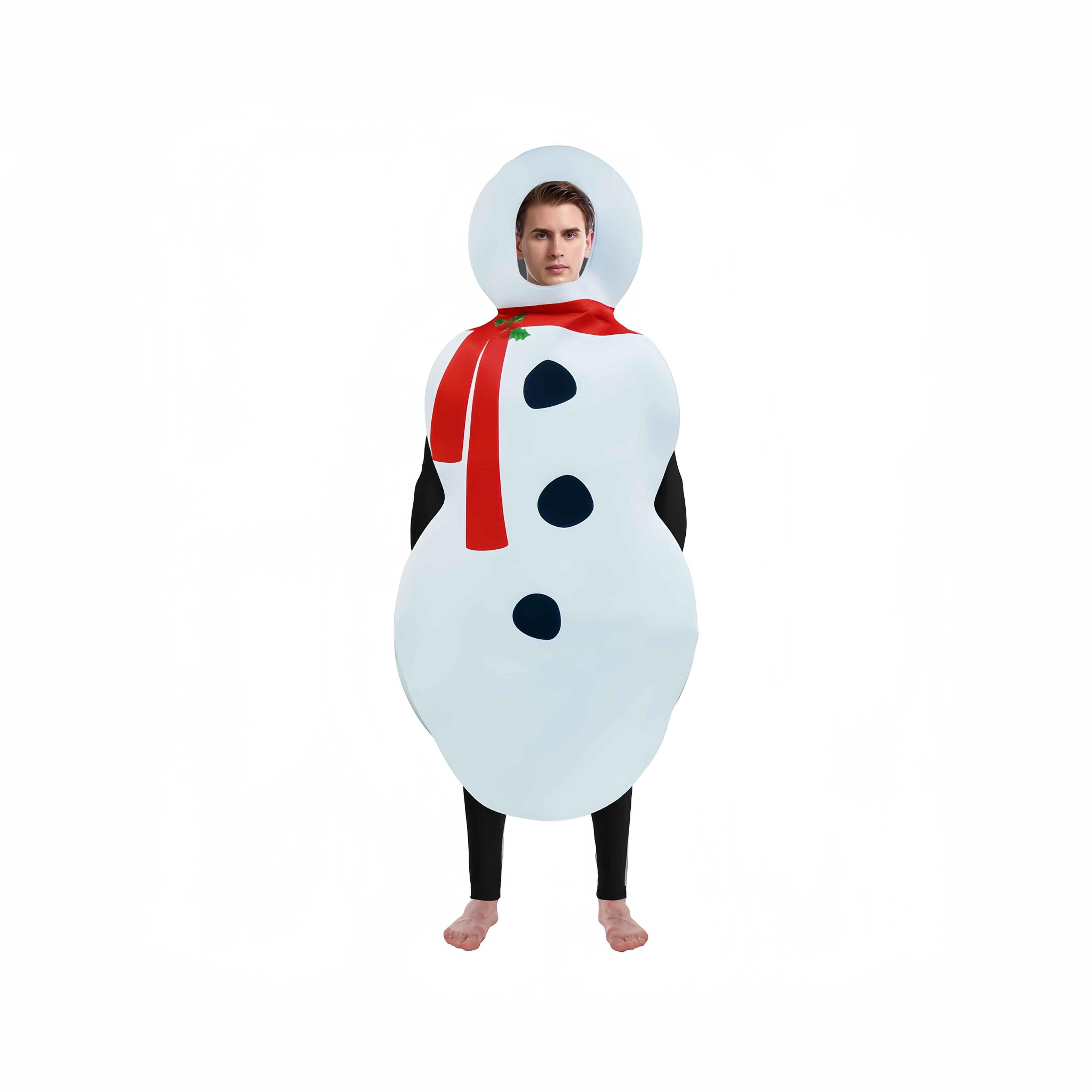 TEMU New Christmas Costumes, Stage Costumes, Christmas Tree Snowmen Digital Printing Fun Party Dresses