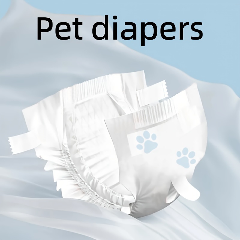 

12pcs Ultra-thin Disposable Dog Diapers - Leak-proof, High Absorbency Pet Pads For , Dog Physiological Pants