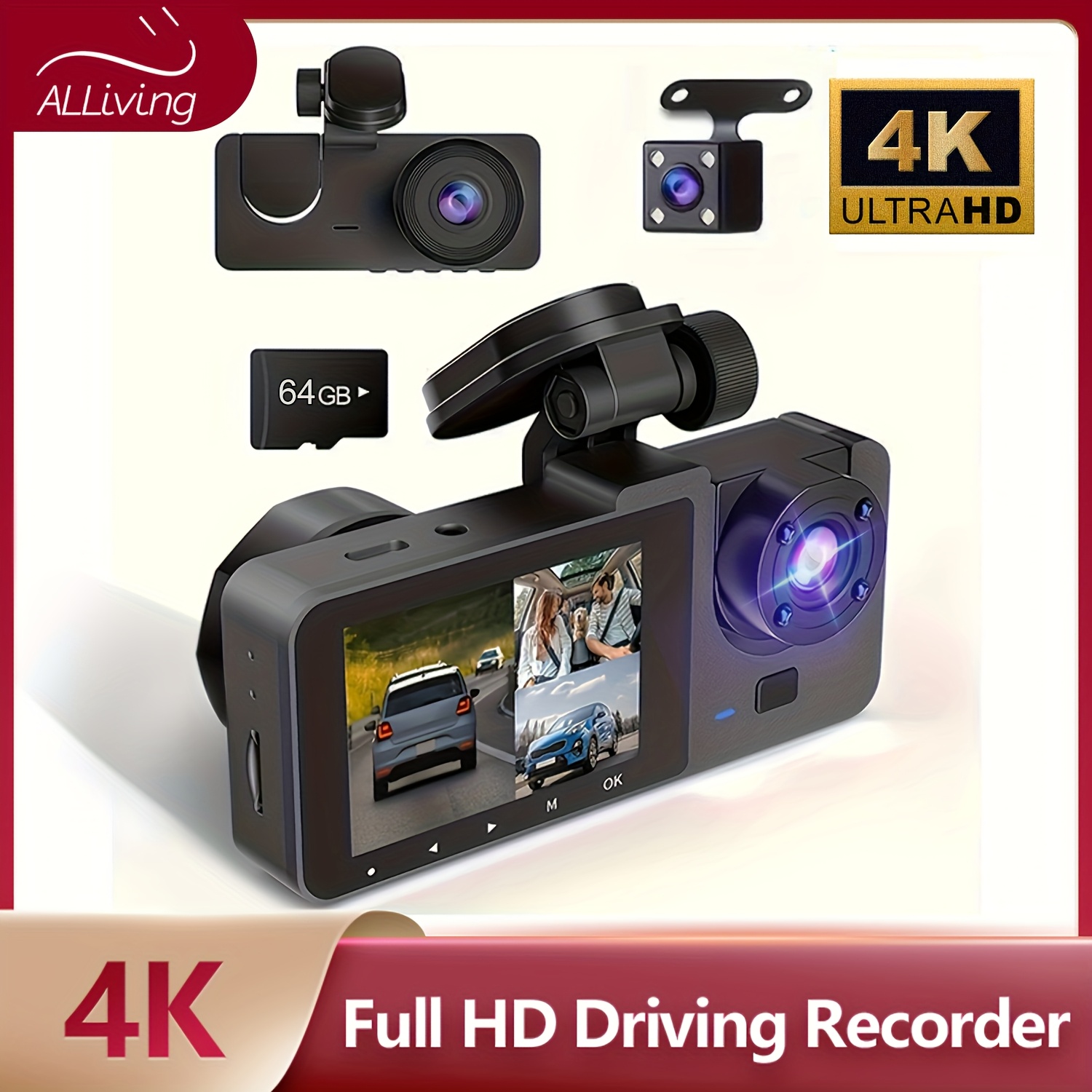 d50 dash camera sold on Temu United States