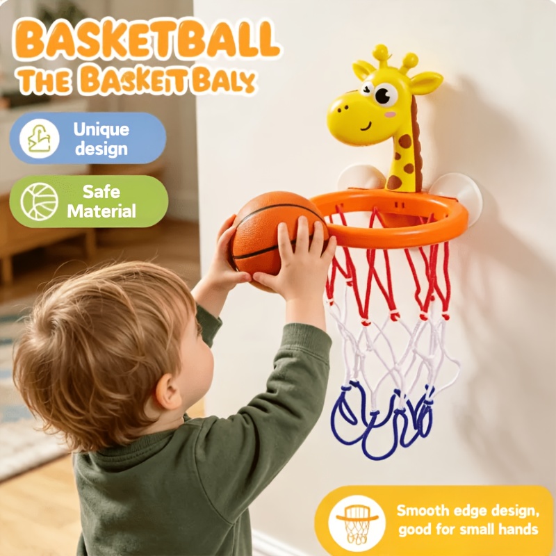 Blue Plastic Animal Basketball Bath Toy, 7pcs Set
