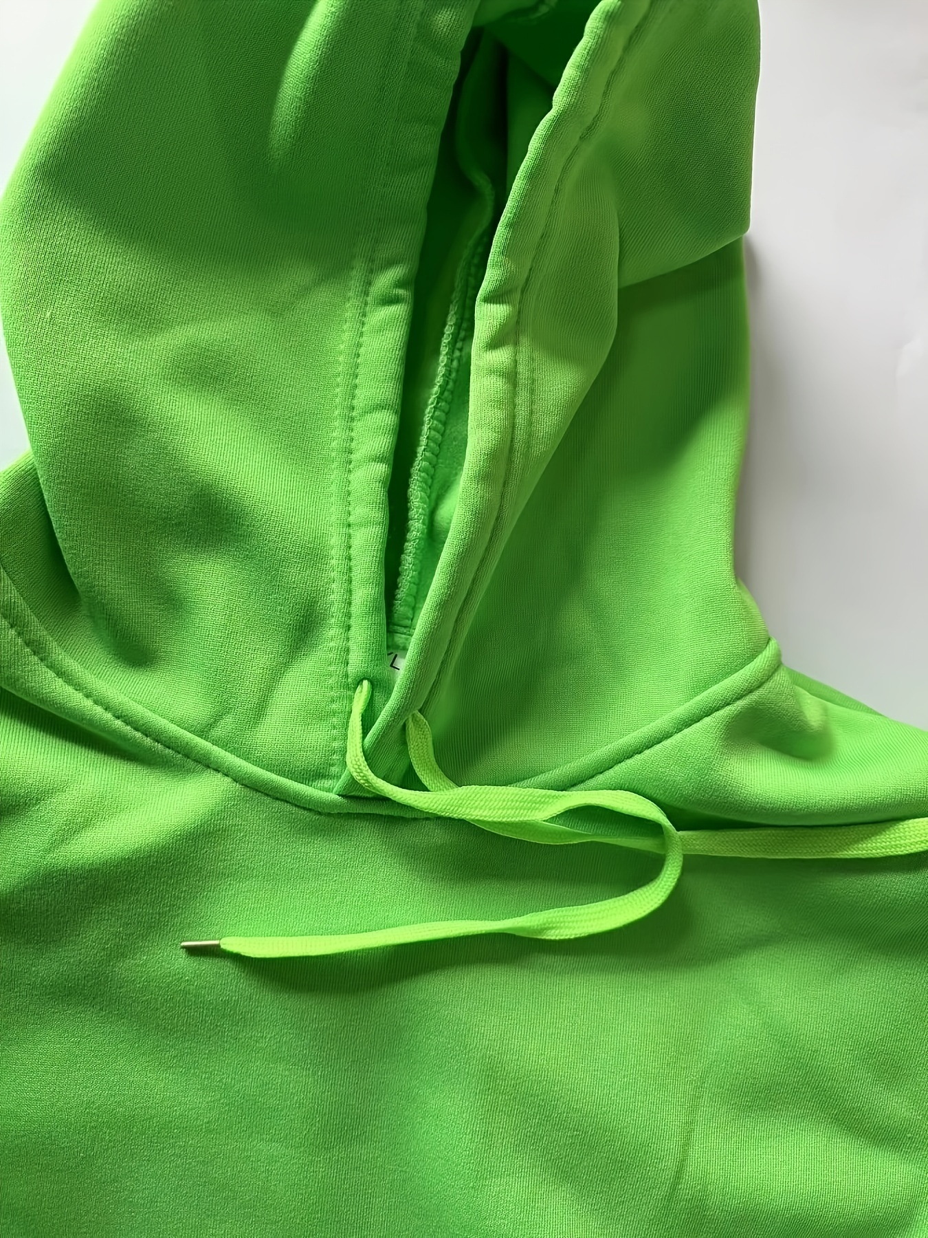 Neon green hooded on sale sweatshirt