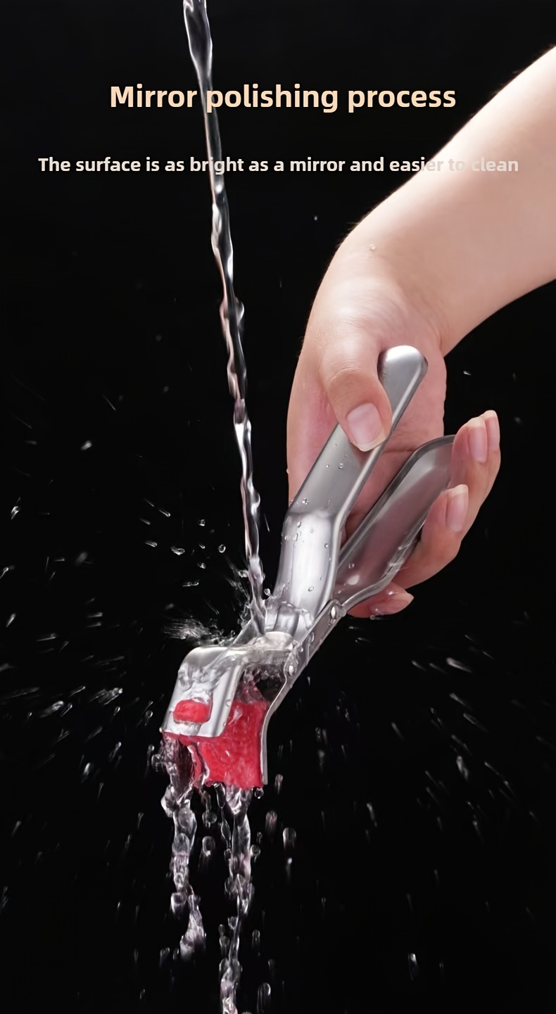 [Anti-Scald Clip] Heavy-Duty Stainless Steel Anti-Scald Clip Compatible for Air Fryer, & Steamer - Heat-Resistant Kitchen Tool with Non-Slip Bowl/Plate Grabber, Steaming Clip - for Hot Pots/Pans, - Utensil (410 Stainless Steel)