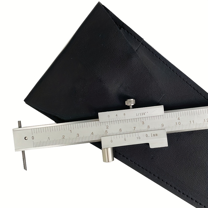 

8-inch Stainless Steel Vernier Caliper With Dual Scale, Precision - Includes Carbide & Needle For Industrial Measurement