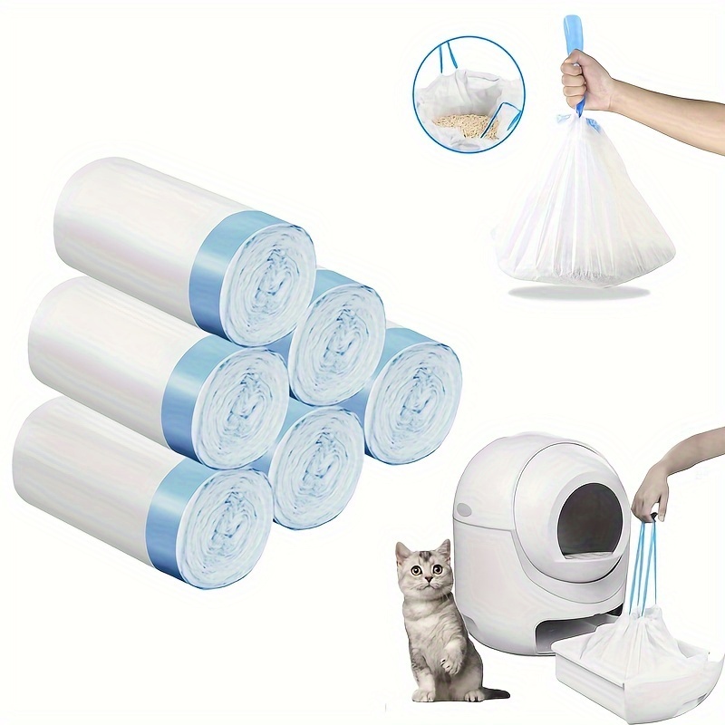 

100pcs Portable Cat Litter Disposal Bags - Easy For Self-cleaning Litter Boxes