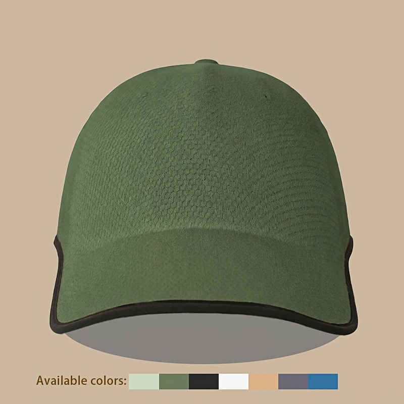 1pc Seamless Baseball Cap, Breathable Snapback, Quick-dry Cap, Plain Cap