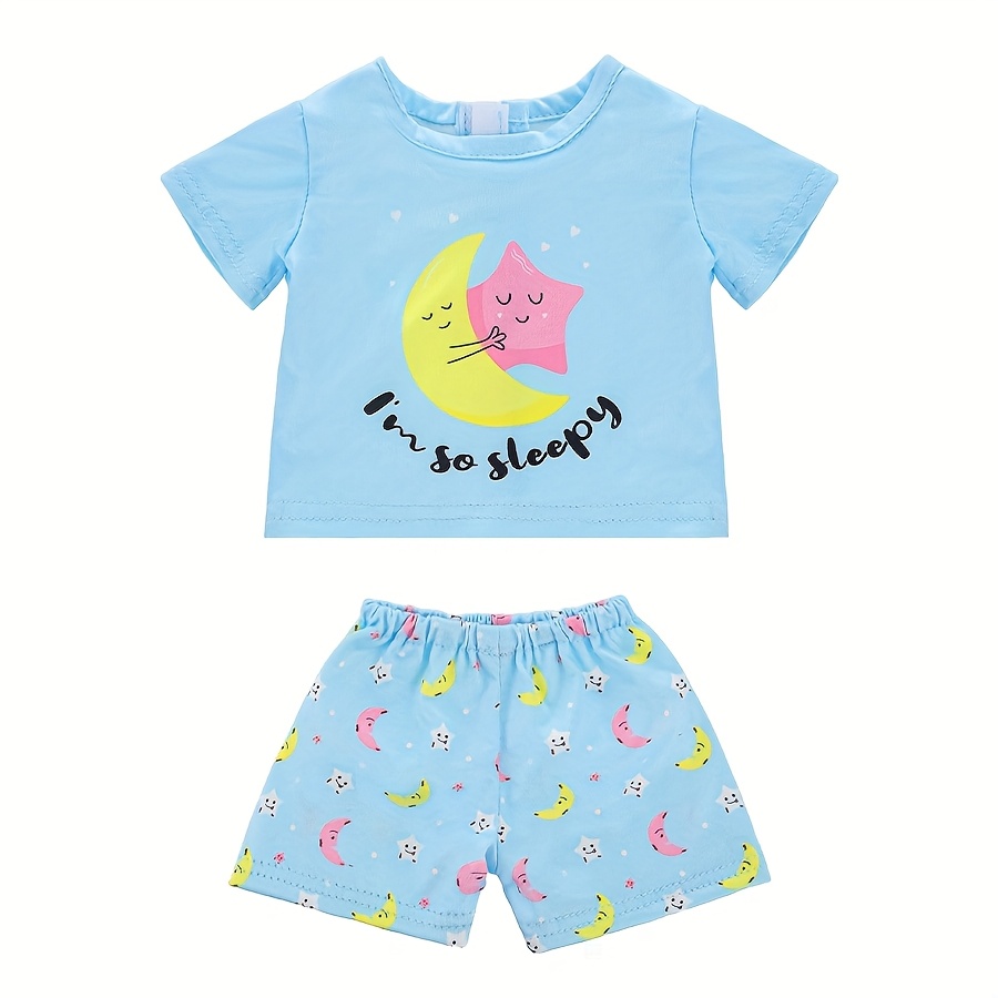Image of This New Summer Dress With A Moon Pattern Is Suitable For Dolls Measuring 43cm/17 Inches, Excluding Itself. For Festivals