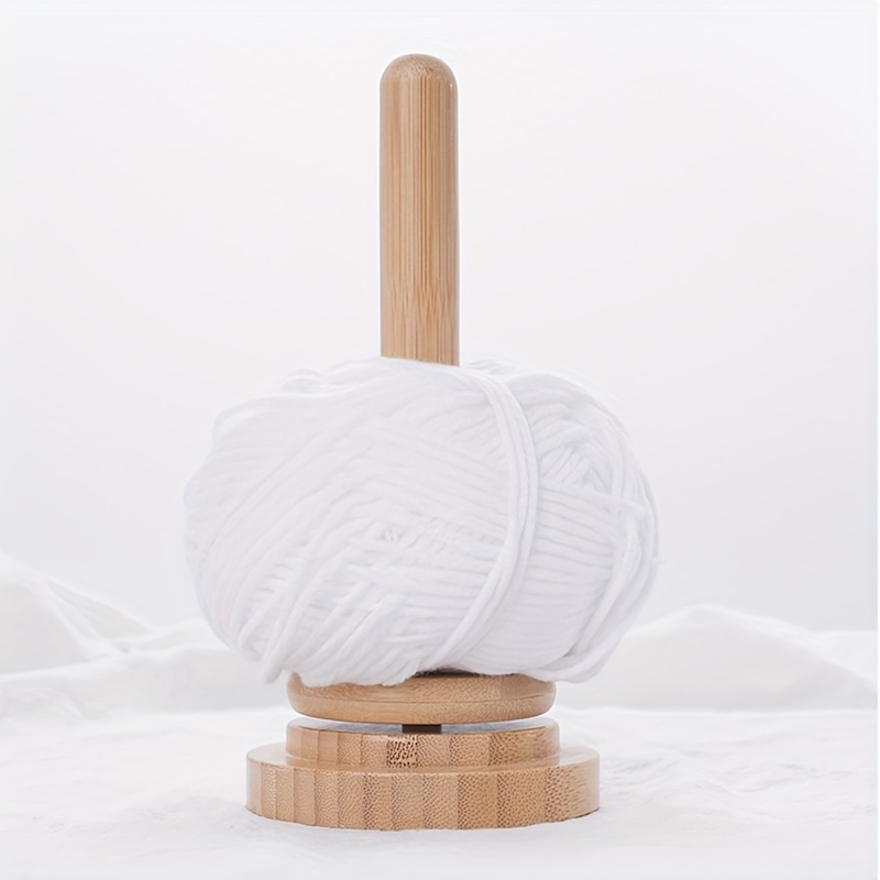 

Wood Yarn Holder With Twirling Mechanism Classic Wooden Spinning Yarn & Thread Holder | Knitting Embroidery | Craft & Sewing Supplies | Yarn Organising Tool For Granny