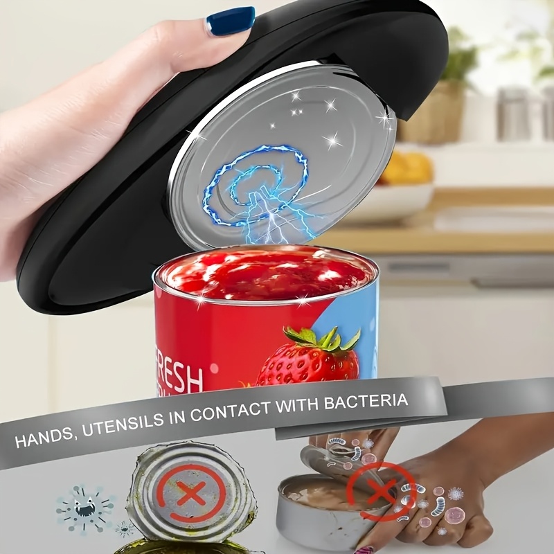 Elektrischer automatischer Dosenöffner mit glatter Kante, einfach zu bedienendes Küchengerät, Outdoor-Camping-Zubehör, Vatergeschenk_voghion.com