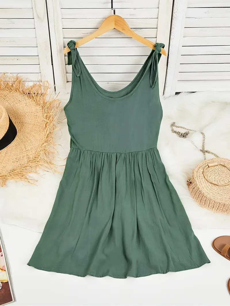 womens summer a line babydoll dress shoulder tie - Temu womens summer a line babydoll dress shoulder tie - Temu