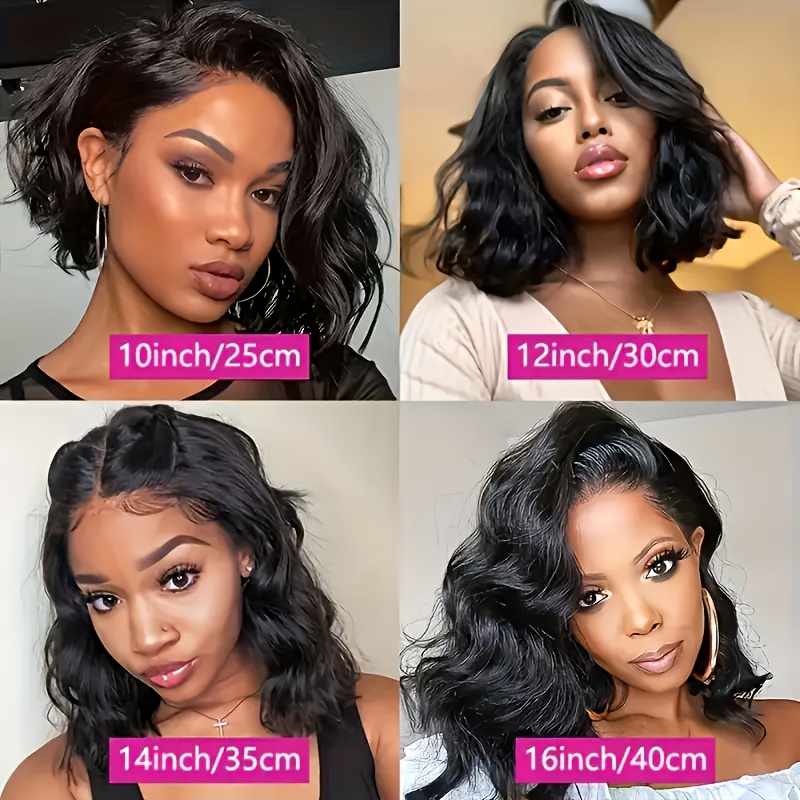 Loose Body Wave Short Bob Lace Front Human Hair Wigs Women Temu