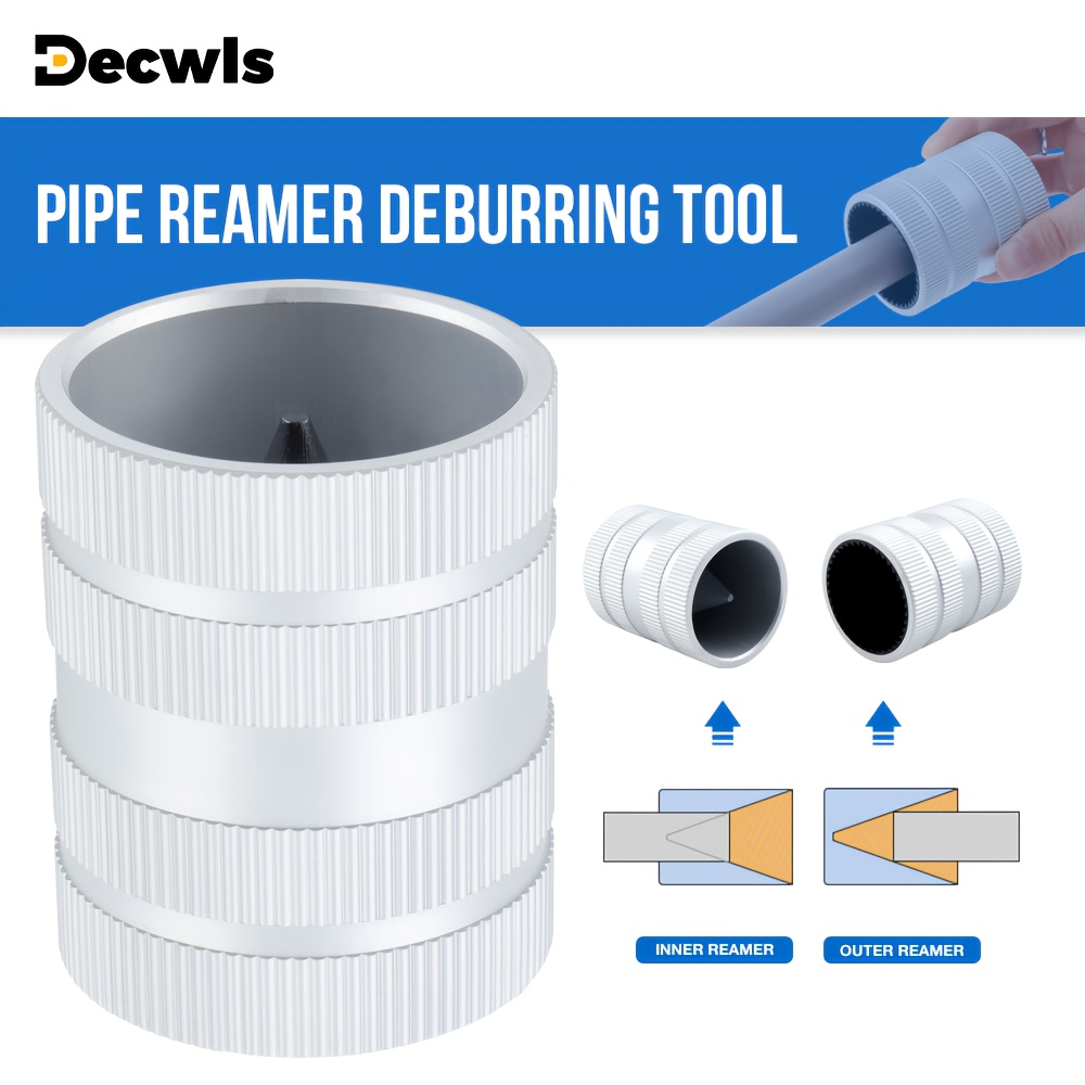 Deburring Tool For Copper Pipe/Aluminum Tubing, 1/4" To 1-3/8 All-metal Inner Outer Pipe Reamer, Tube Chamfering, Plumber Tool - 1420 - View #8