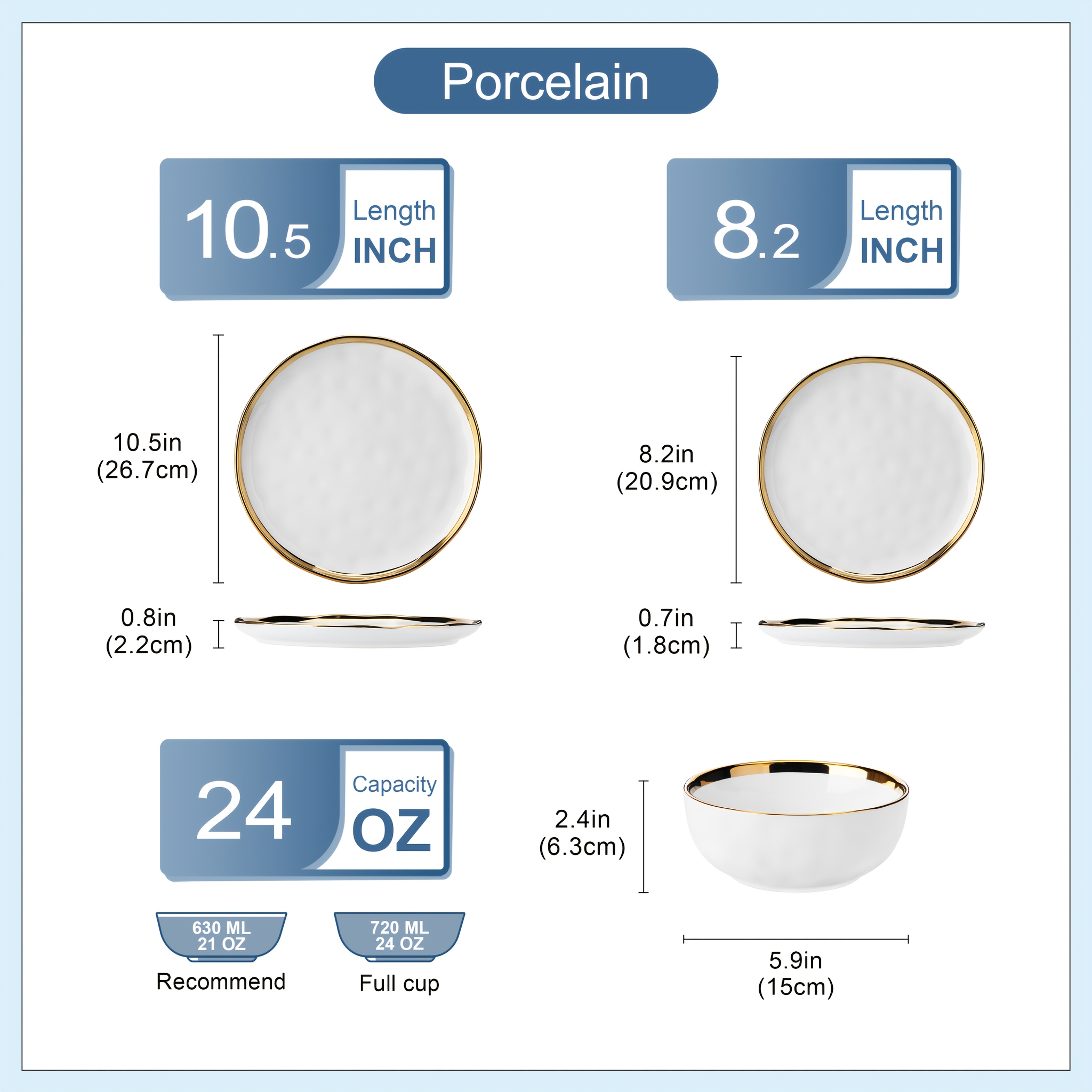 TEMU 12pcs White And Golden Stoneware Dinnerware Sets Handmade Dinnerware With , Dishwasher Safe Dinner Set