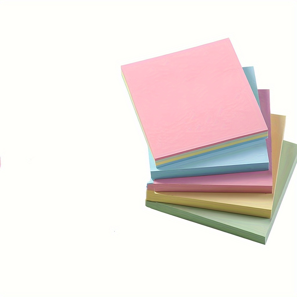 100pcs Horizontal Sticky Notes Bright Colors for Messages
