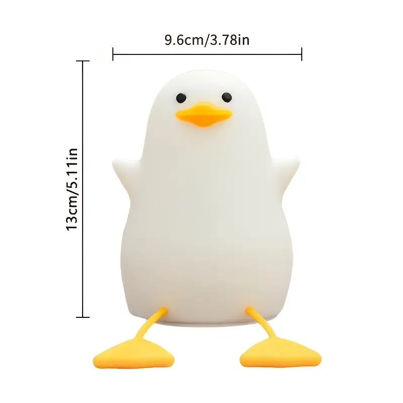 a yellow duck night light a fun yellow that flaps its wings a phone holder a rechargeable night lamp suitable for bedrooms and living rooms a quirky home decoration birthday and easter gifts Product details 0