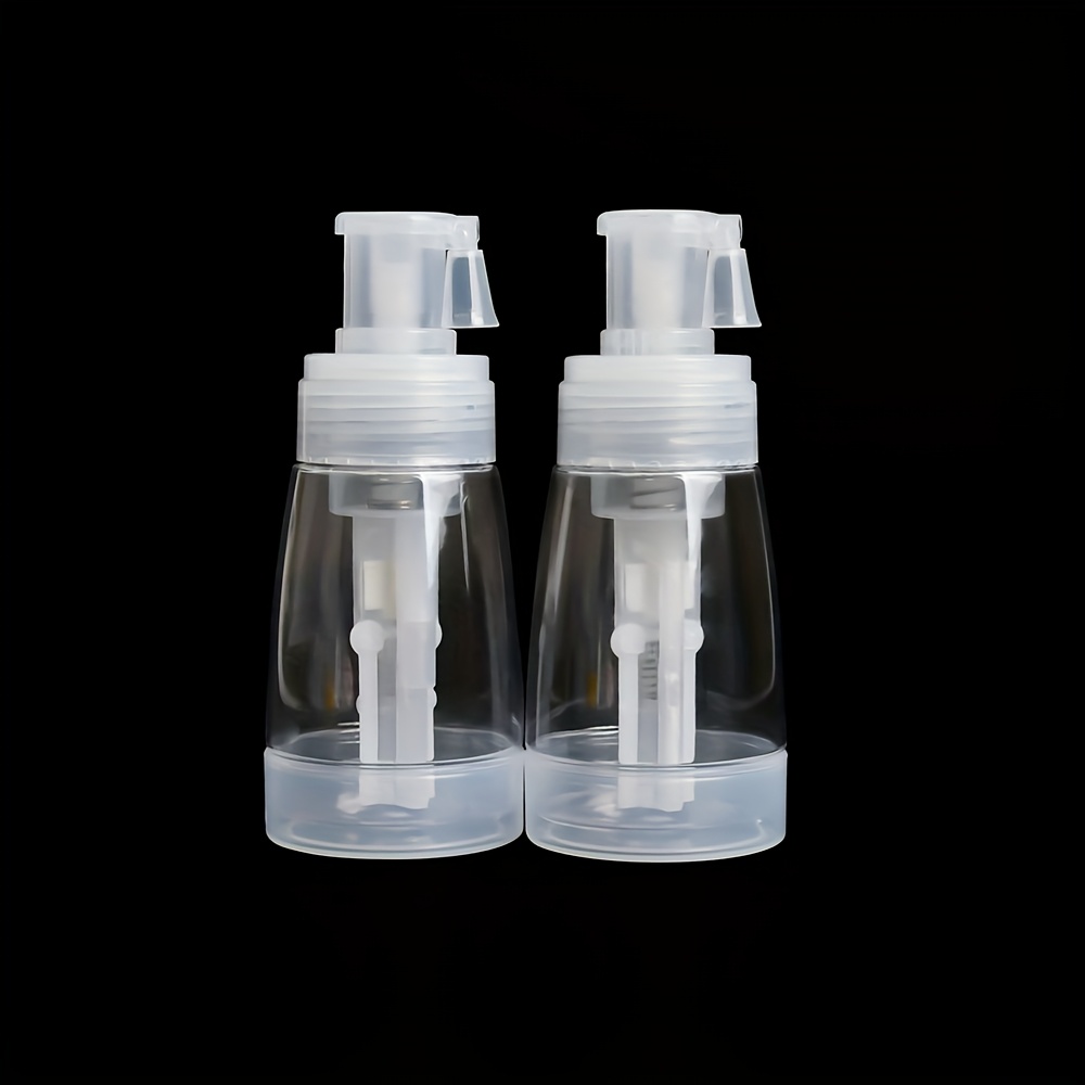 Image of 2pcs 6.1oz Spray Bottles Set - Portable And Refillable - Ideal For Hair Stylists - Transparent Body With Clear Capacity, Suitable For Nails And Hair, Portable