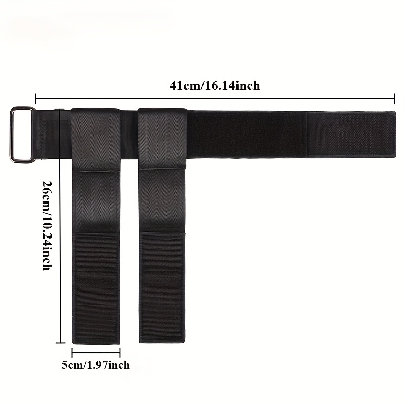 E-shop Verstellbare Knöchelgewichte mit Halterschale - Schwarz Nylon, Sicherheitsknopf, Ideal für Knieschenkendehnübungen & Beinstretchübungen -