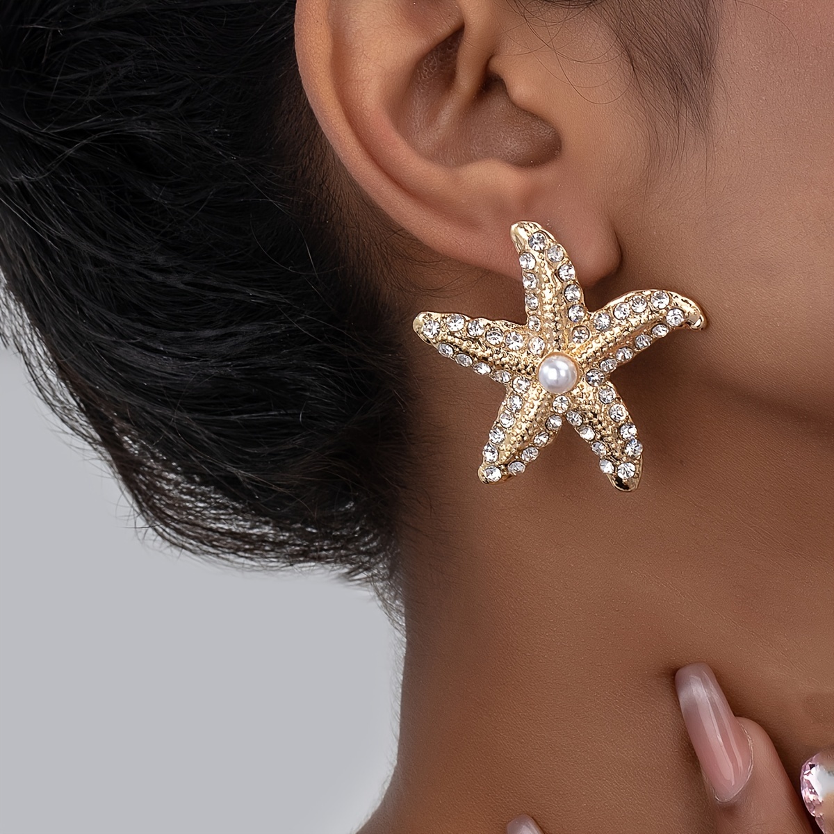 

Starfish Rhinestones - Zinc Alloy, For Parties & Vacations