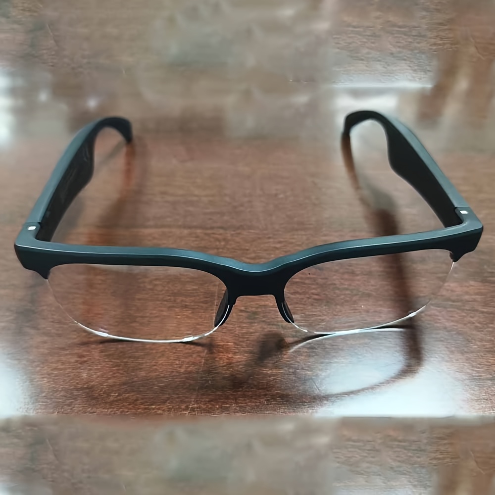 TEMU Smart Glasses, Glasses, Wireless Glasses With Wireless Earbuds, Support Calls And Music, Lightweight Design, Volume Control, Built-in Capacitive