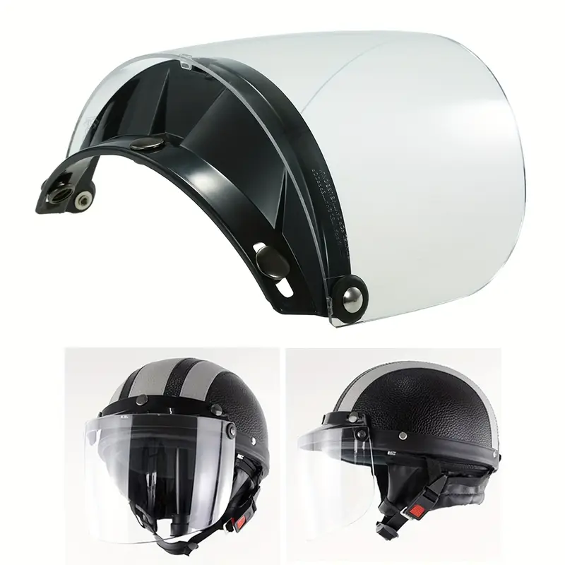 universal 3 snap flip visor shield lens open face motorcycle - Temu universal 3 snap flip visor shield lens open face motorcycle - Temu