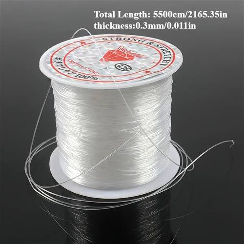 transparent nylon invisible line 5500cm 2165 35in ideal for balloon hanging jewelry bead christmas wreaths birthday party decorations party decoration essentials invisible line smooth texture balloon decorations