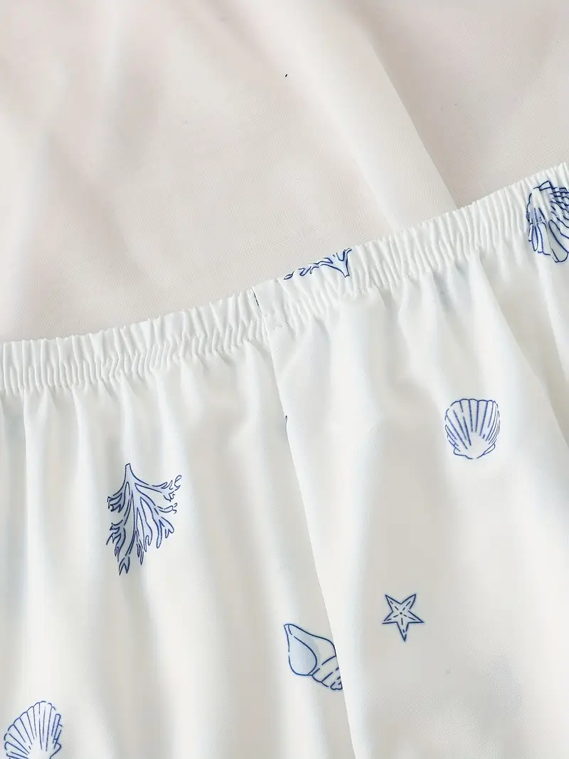 ladies two piece satin pajamas set ladies two piece short sleeved stand collar top with shorts ladies pajamas for two piece womens set Product details 3