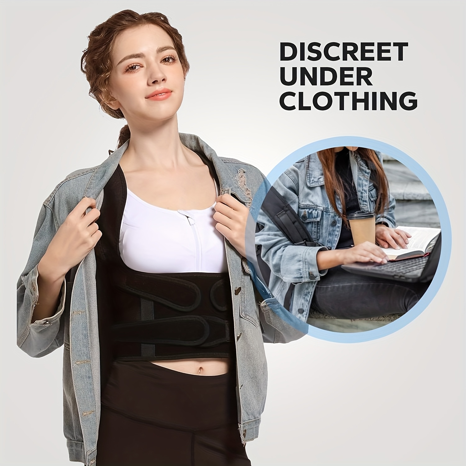 women and men adjustable back posture belt back brace for posture for women posture brace provides support and shape for neck Product details 6