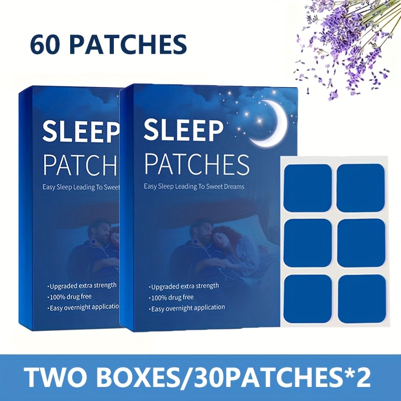 Two Boxes - Blue Patches, 60 Patches in Total