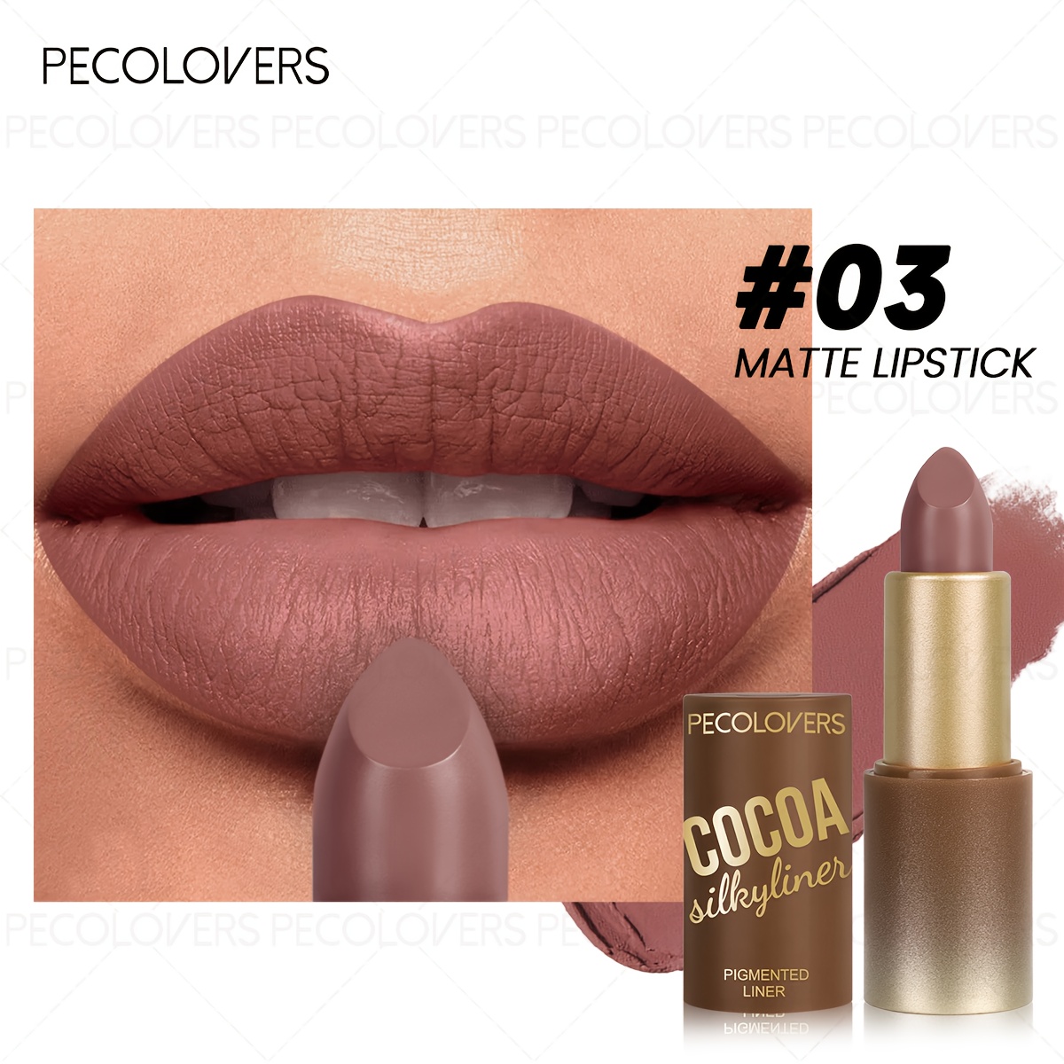 Pecolovers Matte Lipstick Compatible For Skin Types - Series Nude Long-lasting Formula, Payoff & Y To Matte, Non-drying Lip Gloss For, Daily Wear &
