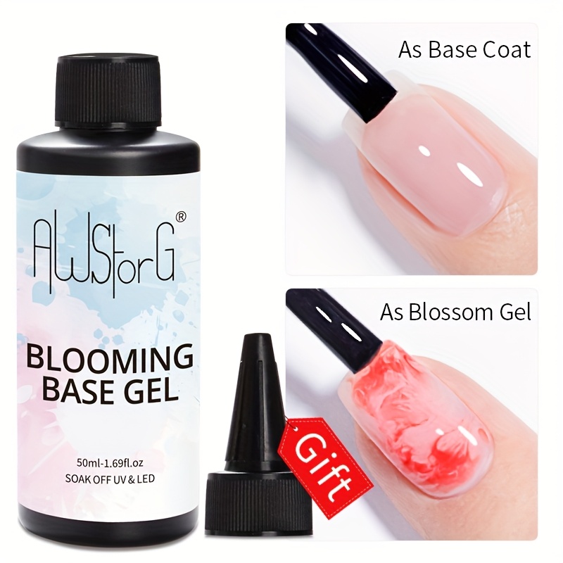 Image of Awstorg 50ml Transparent Blooming Soak-off Nail Gel For Spreading Effect Marble Nail Polish Watercolor Gel