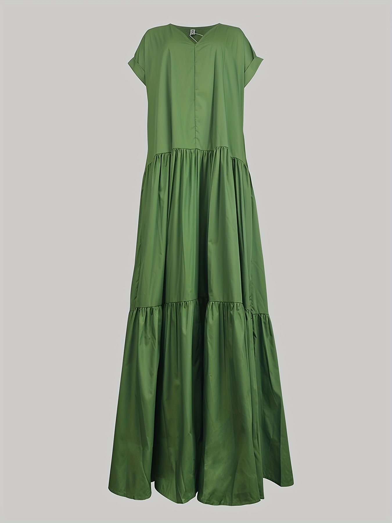 womens solid color dress v neck short - Temu