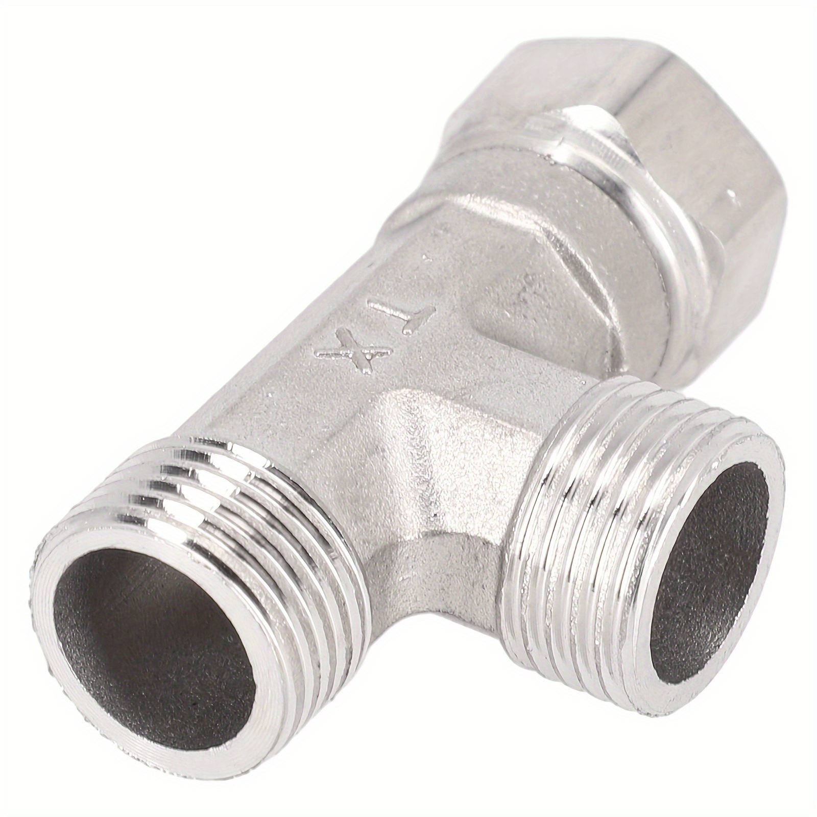 

Stainless Steel T-adapter 1/2" , Dual Outlet For Bathroom And Toilet - ,