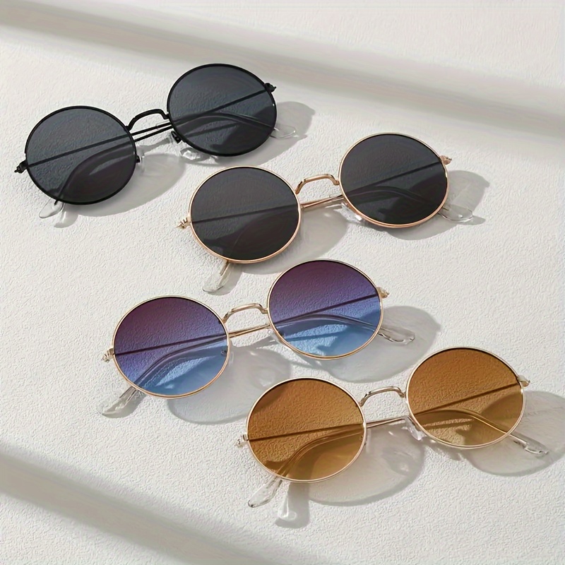

4pcs Set Round For Women - , Metal Frame, For Running &