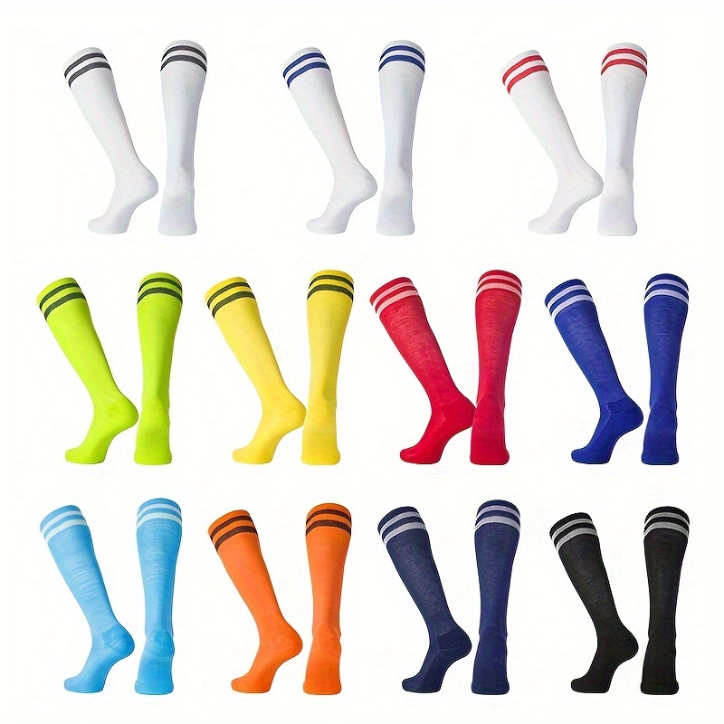 

Breathable Non-slip Soccer Knee-high Socks For Teens & Adults - Outdoor Cycling, Climbing, Running | Striped Design