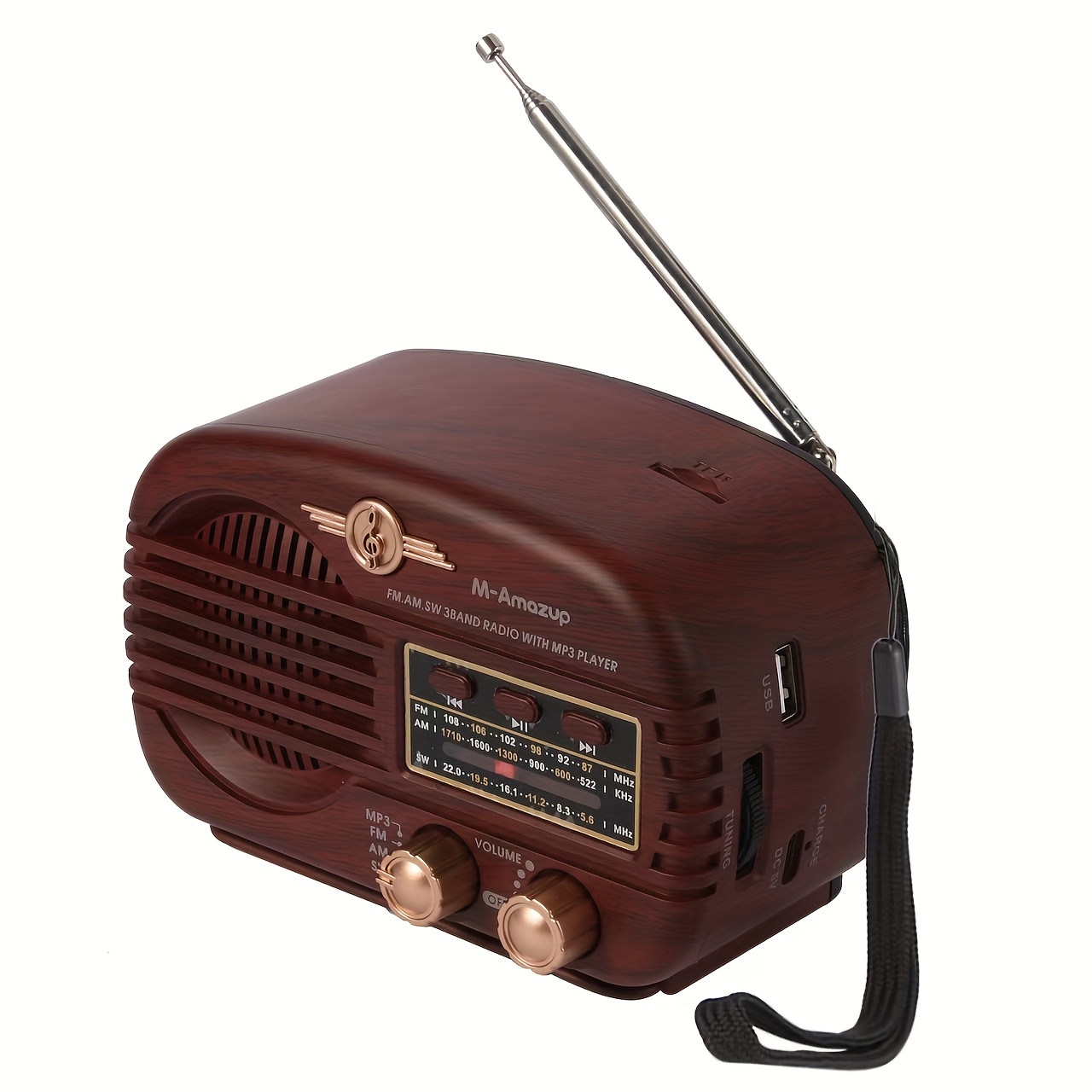 TEMU Multi-functional Radio Speaker, Am/fm/sw Radio, Mp3 Player, Usb Player, Wireless Speaker, Stereo Speaker, Portable Radio, Tf