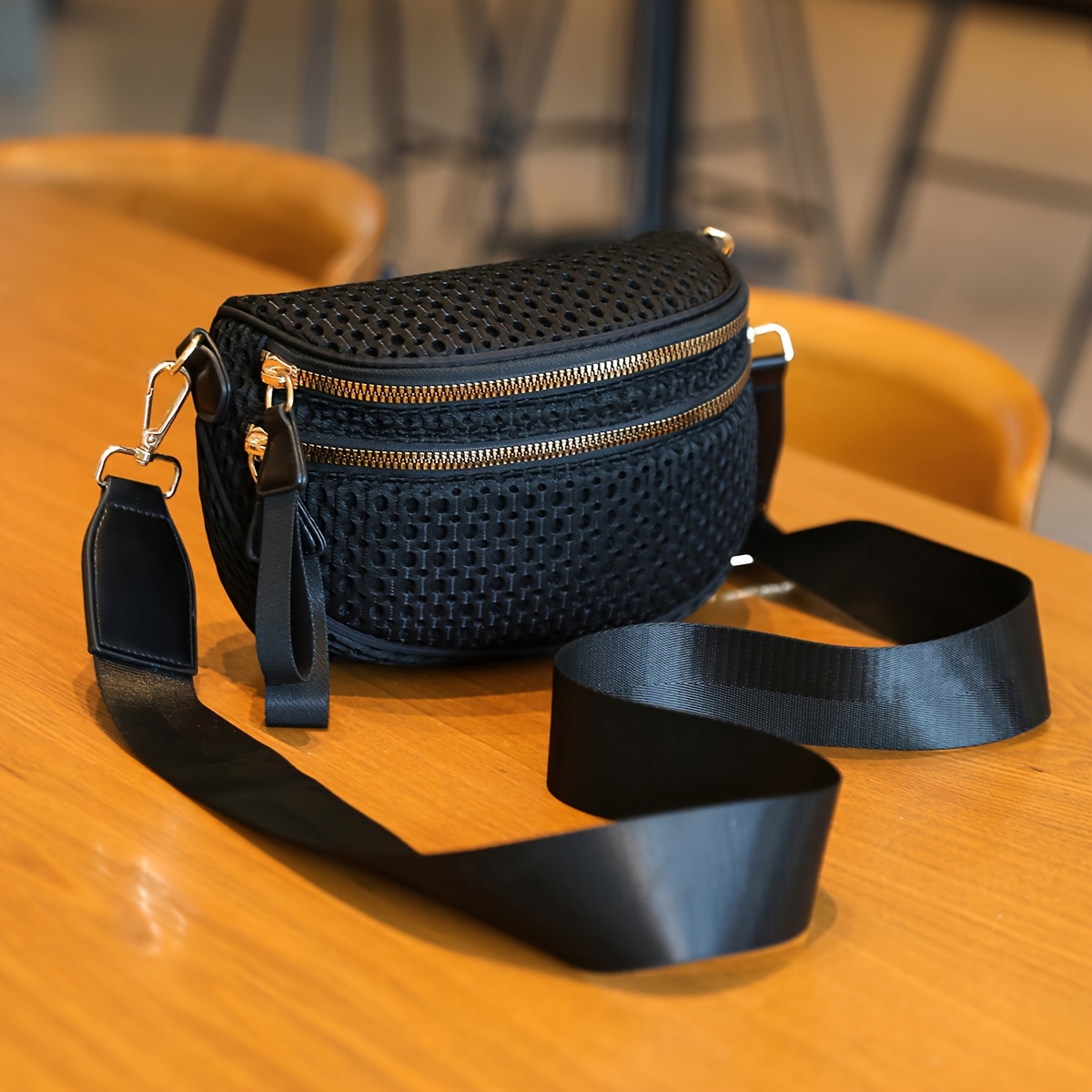 Women's Bag Soft Vintage Net Bag Casual Bag Versatile Body Bag Shoulder Bag